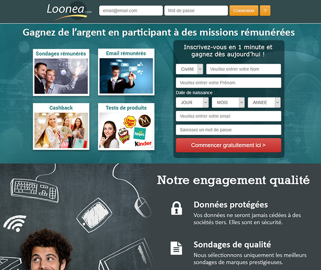 Site web Loonea