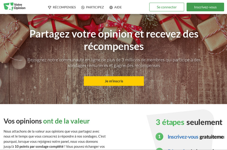 Site web Votre Opinion