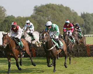 Une course de chevaux