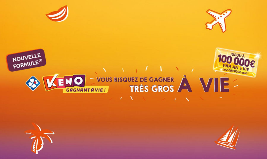 L'offre du jeu de Keno "Gagnant à vie"