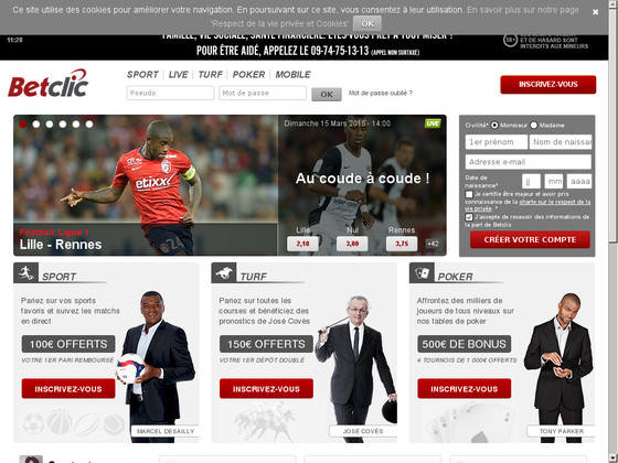 Site web Betclic