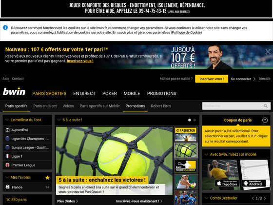 Site web Bwin