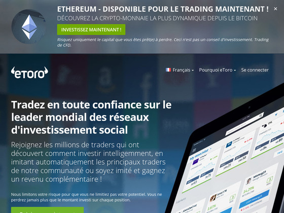 Site web eToro