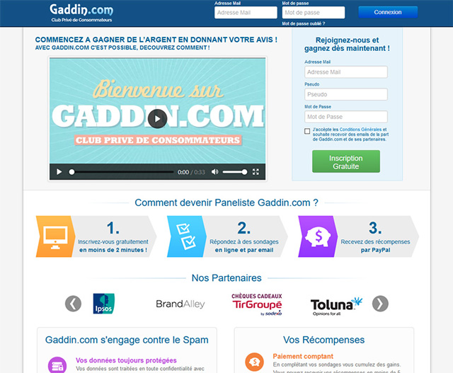 Site web Gaddin