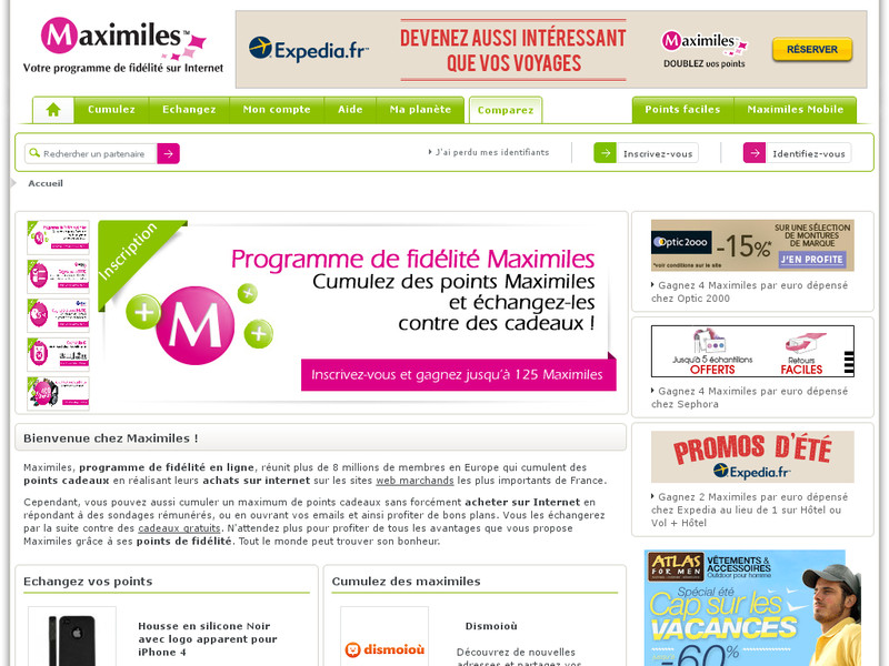 Site web Maximiles