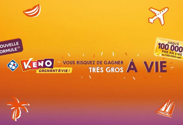 L'offre du jeu de Keno "Gagnant à vie"